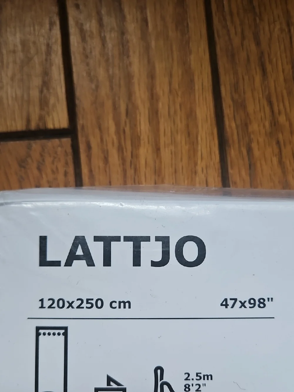 New Sealed IKEA LATTJO CURTAINS W/TIE BACKS White W Pink Dots Geometric Print